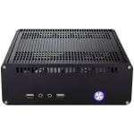 Кутия E-mini K3 Black Aluminium, mITX 2x2.5', 1x3.5", USB2.0