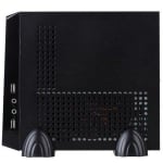 Кутия E-mini 3019 Black/Silver, 120W DC/DC + 12V/5A adapter, mITX