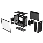 Кутия ASUS PRIME AP201 Tempered Glass, mATX, Черна