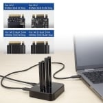 Двойна SSD докинг станция, ACT M.2 NVMe/PCIe  за клониране, USB-C 3.2 Gen2