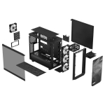 Кутия Fractal Design Meshify 2 Lite RGB Tempered Glass, E-ATX, Black