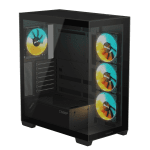 Кутия Gigabyte C500 PANORAMIC Stealth Black, ATX