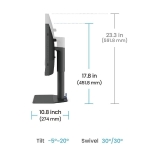 Монитор за фото и видео редактиране BenQ SW242Q, 24 inch IPS, 2K 2560x1440, 60Hz, HDR10