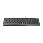 LOGITECH Corded Keyboard K120 - Business EMEA - Bulgarian layout - BLACK