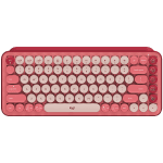 LOGITECH POP Keys - Bluetooth Mechanical Keyboard, Heartbreaker Rose