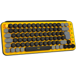 LOGITECH POP Keys - Bluetooth Mechanical Keyboard, Blast Yellow