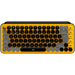LOGITECH POP Keys - Bluetooth Mechanical Keyboard, Blast Yellow