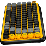LOGITECH POP Keys - Bluetooth Mechanical Keyboard, Blast Yellow
