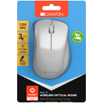 CANYON Wireless Mouse MW-11 - Pearl White Grey
