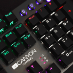 Canyon Nightfall GK-7 - Wired Gaming Keyboard, Black, mechanical switches