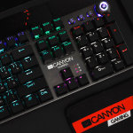 Canyon Nightfall GK-7 - Wired Gaming Keyboard, Black, mechanical switches