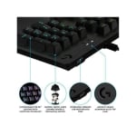 LOGITECH G512 Carbon - RGB Mechanical Gaming Keyboard, GX Blue Switches