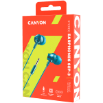 CANYON SEP-3 Stereo earphones with microphone - Blue/Green