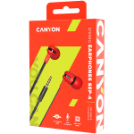 CANYON SEP-4 Stereo earphone with microphone - Red
