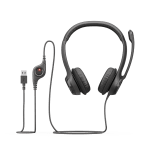 LOGITECH H390 Corded Headset - Black