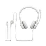 LOGITECH H390 Corded Headset - Off-white