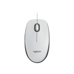 LOGITECH M100 Corded Mouse - White