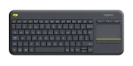 LOGITECH K400 Plus Wireless Touch Keyboard - Black