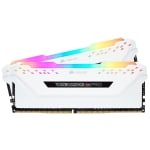 Памет Corsair Vengeance PRO RGB White 16GB (2x8GB) DDR4 PC4-25600 3200MHz CL16