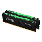 Памет Kingston FURY Beast Black RGB 16GB (2x8GB) DDR4 PC4-21300 2666MHz CL16