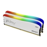 Памет Kingston FURY Beast White RGB 16GB (2x8GB) DDR4 PC4-25600 3200MHz CL16