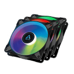 ARCTIC P12 A-RGB Black x 3