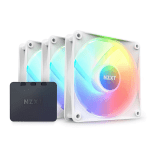 NZXT F120 RGB Core White x 3 + RGB controller