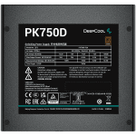 Захранване DeepCool PK750D 750W 80 Plus BRONZE