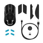 HyperX Pulsefire Haste, Wireless, RGB, USB, Black/Red