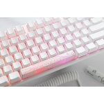 Ducky One 3 Pure White TKL Hotswap Cherry MX Silent Red, RGB, PBT Keycaps