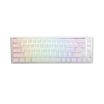 Ducky One 3 Pure White SF 65%, Hotswap Cherry MX Blue, RGB, PBT Keycaps