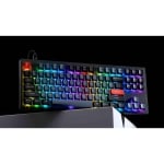 Keychron V3 TKL Knob QMK Frosted Black Translucent, Keychron K Pro Brown Switch, RGB Backlight
