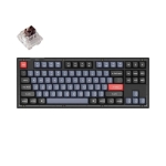 Keychron V3 TKL Knob QMK Frosted Black Translucent, Keychron K Pro Brown Switch, RGB Backlight