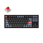 Keychron V3 TKL Knob QMK Carbon Black, Keychron K Pro Red Switch, RGB Backlight
