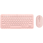 LOGITECH Pebble 2 Bluetooth Keyboard Combo - TONAL ROSE - US INT'L