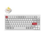 Keychron Q1 Pro White-Grey QMK TKL K Pro Banana Switch RGB LED PBT