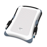Външен хард диск SILICON POWER  Armor A30, 2.5", 1TB, USB3.1, HDD, White