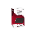 SSD Kingston XS1000, 2TB, USB 3.2 Gen2 Type-C, Black