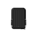 Външен хард диск SILICON POWER Armor A66 , 4TB, 2.5", USB3.2 Gen 1, Black