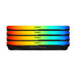 Памет Kingston FURY Beast Black RGB 128GB (4x32GB) DDR4 3600MHz CL18