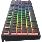 Dark Project KD87A Black TKL PBT - HS Gateron Cap Teal Switch, RGB