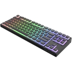 Dark Project KD87A Black TKL PBT - HS Gateron Cap Teal Switch, RGB
