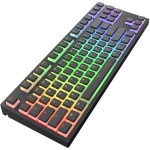 Dark Project KD87A Black TKL PBT - HS Gateron Cap Teal Switch, RGB