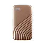 Външен хард диск WD My Passport 500GB, USB 3.2 SSD, Gold