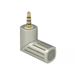 DeLock 65893, Smartphone/Tablet, 3.5mm 4 Pin Stereo Jack 90°, Silver