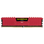 Памет CORSAIR VENGEANCE LPX 8GB DDR4, 2666MHz, C16, Red