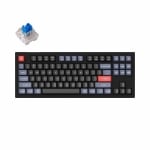 Keychron V3 TKL Knob QMK Carbon Black, Keychron K Pro Blue Switch, RGB Backlight