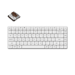Keychron K3 Pro White QMK/VIA Gateron Low Profile Brown Switch, White Backlight