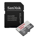 SANDISK Ultra microSDHC UHS-I, 32GB, Class 10, 80Mb/s, adapter