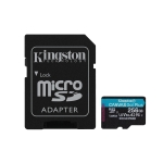 Kingston Canvas Go! Plus microSDXC 256GB, UHS-I, Class 10, U3, V30, A2, adapter